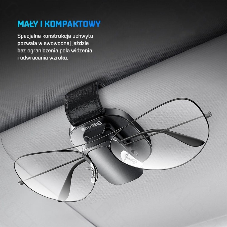 Samochodowy uchwyt na okulary, klips BASEUS ACYJN-B01