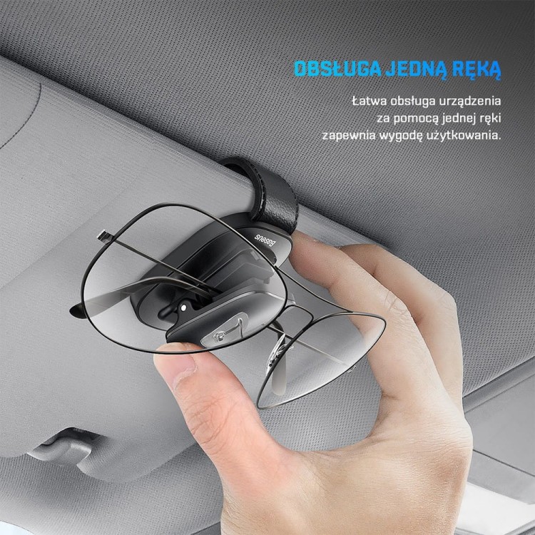 Samochodowy uchwyt na okulary, klips BASEUS ACYJN-B01