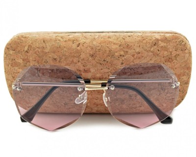 Okulary przeciwsłoneczne Sześciokątne damskie STD-64