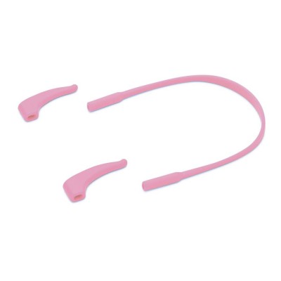 Elastyczne dziecięce oprawki okularowe zerówki okrągłe + gumka Sunoptic K7B różowe