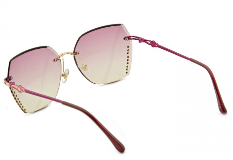 Okulary przeciwsłoneczne Kwadratowe damskie z cyrkoniami CO-242