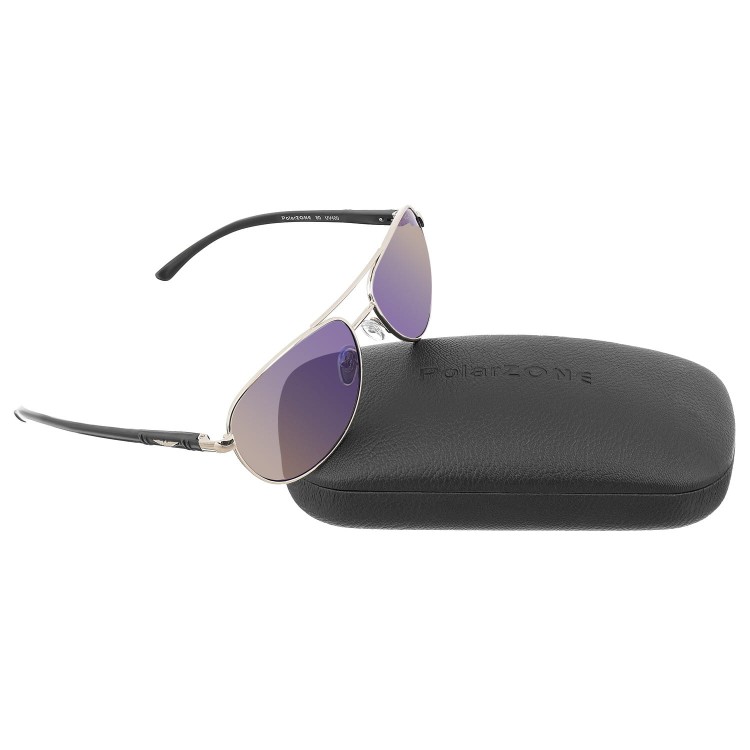 Pilotki Polaryzacyjne okulary aviator Lustrzanki przeciwsłoneczne POL-80C