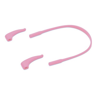 Elastyczne dziecięce oprawki okularowe zerówki owalne + gumka Sunoptic K4B różowe