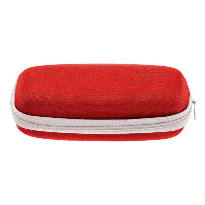 Elastyczne dziecięce oprawki okularowe zerówki owalne + gumka Sunoptic K4D czerwone