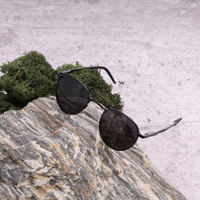 Okulary przeciwsłoneczne lenonki z polaryzacją i filtrem UV400 Czarne POL-112