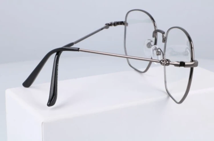 Okulary Pilotki z filtrem światła niebieskiego do komputera zerówki T7591B
