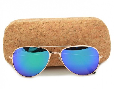 Okulary przeciwsłoneczne Lustrzane Pilotki Aviator 471-2