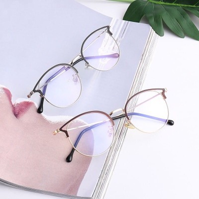 Okulary zerówki damskie z antyrefleksem SCH-544 róż/złoty