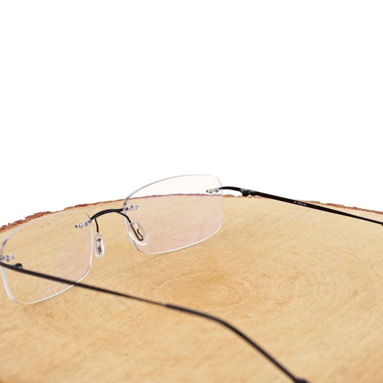 Plusy +1.00 bezramkowe okulary do czytania i komputera z filtrami Antyreflex + Blue Light STL275 czarne