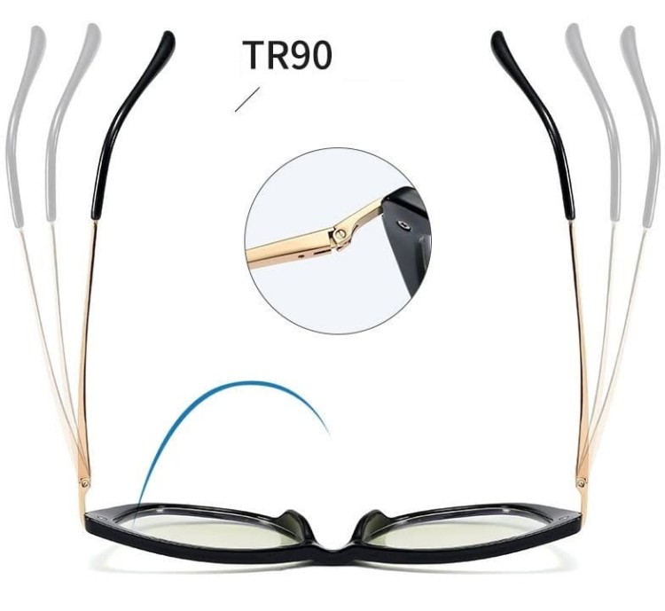 Kocie Okulary damskie  z filtrem BLUE Light do komputera zerówki 2546