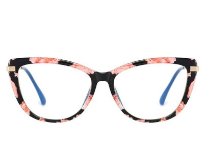 Kocie Okulary damskie  z filtrem BLUE Light do komputera zerówki 2546-2