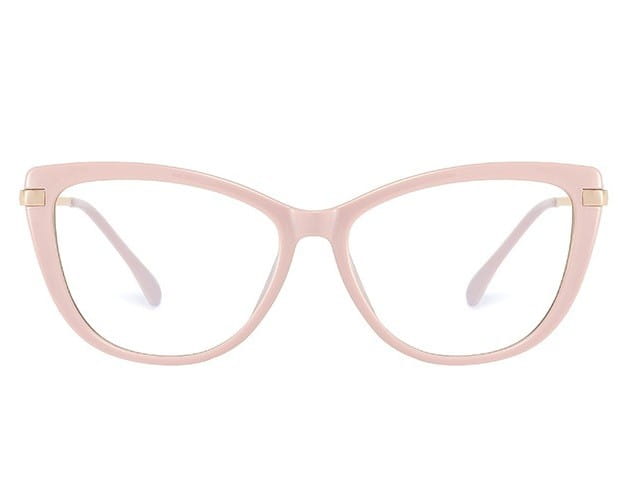 Kocie Okulary damskie  z filtrem BLUE Light do komputera zerówki 2546-4