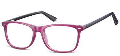Zerówki klasyczne okulary oprawki Sunoptic CP153C purpurowe, flex