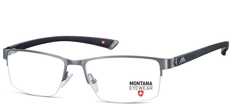 Męskie oprawki okulary korekcyjne żyłkowe półramki MM614E