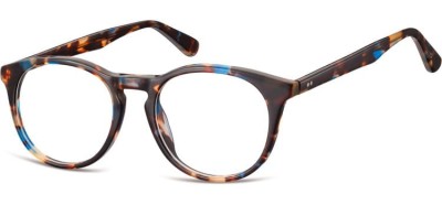 Okrągłe okulary oprawki zerowki korekcyjne Sunoptic AC45E