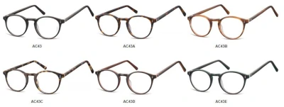 Okrągłe okulary oprawki zerowki korekcyjne Sunoptic AC43B