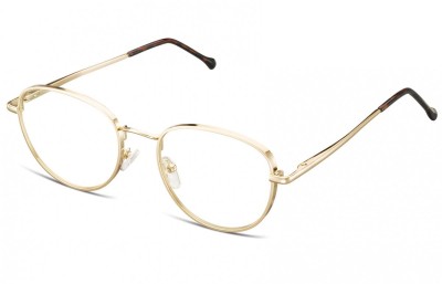 Owalne Okulary oprawki optyczne 918B złote