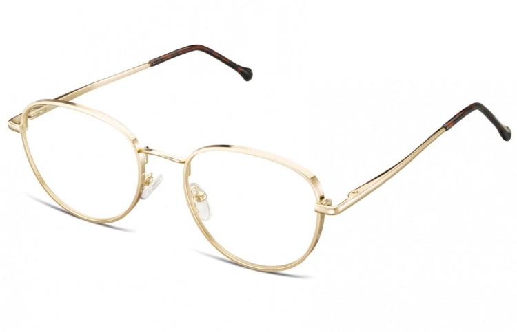 Owalne Okulary oprawki optyczne 918B złote