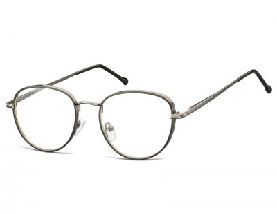 Owalne Okulary oprawki optyczne 918G czarno-grafitowa
