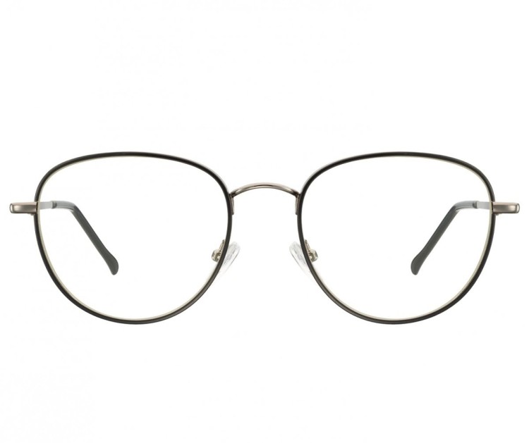 Owalne Okulary oprawki optyczne 918G czarno-grafitowa
