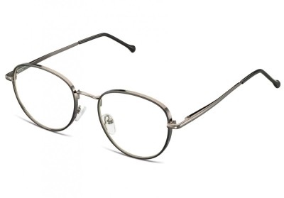 Owalne Okulary oprawki optyczne 918G czarno-grafitowa