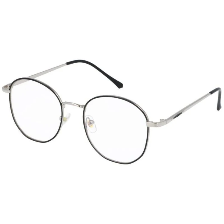 Okulary lenonki owalne z filtrem BLUE LIGHT do komputera zerówki 2538-2