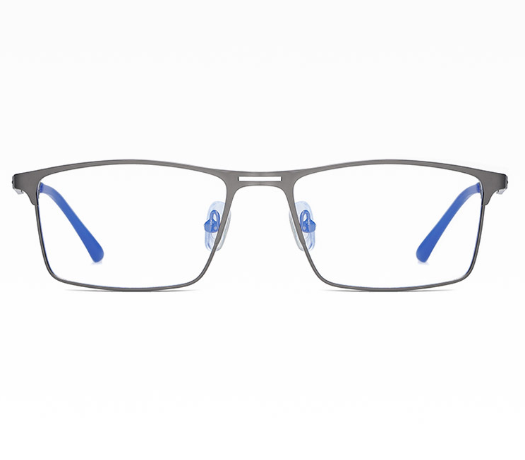 Grafitowe męskie okulary do komputera BLUE LIGHT zerówki rozkręcalne 2553C
