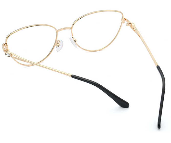 Różowe okulary do komputera Damskie zerówki kocie oczy 2556B (wideo)