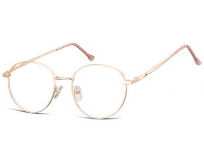 Okulary Oprawki owalne Lenonki optyczne 912D złote