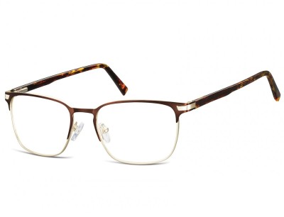 Okulary oprawki optyczne korekcyjne Sunoptic 917F złoto-brązowe
