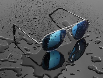 Okulary Pilotki Przeciwsłoneczne Polaryzacyjne z niebieską lustrzanką Stylion STL-03C15