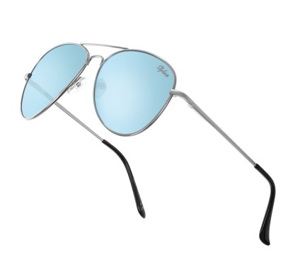 Okulary Pilotki Przeciwsłoneczne Polaryzacyjne z niebieską lustrzanką Stylion STL-03C15