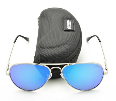 Okulary Pilotki Przeciwsłoneczne Polaryzacyjne z niebieską lustrzanką Stylion STL-03C15