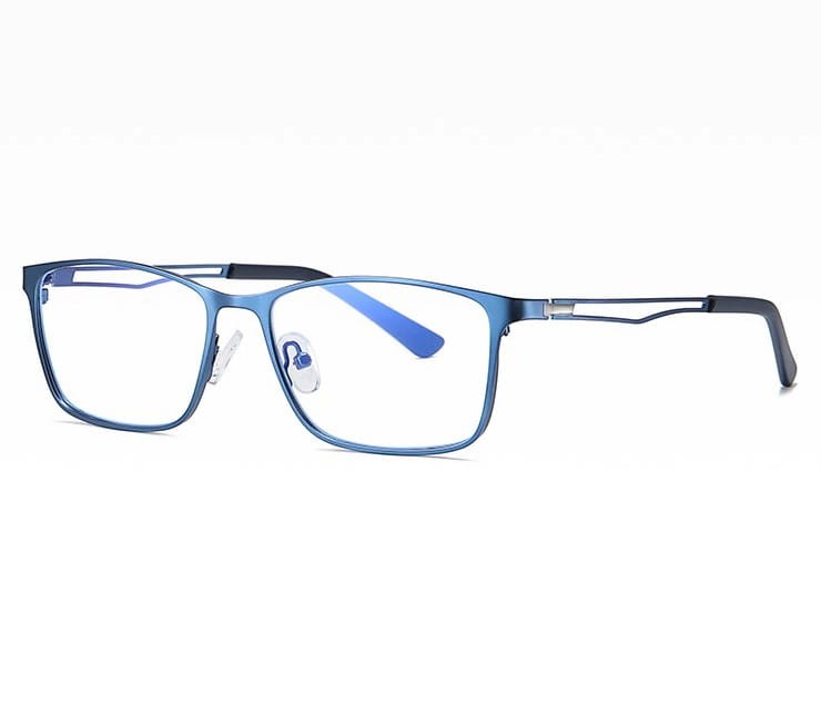 Męskie niebieskie okulary do komputera BLUE LIGHT zerówki 2554C
