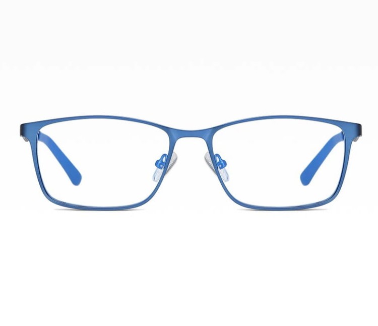 Męskie niebieskie okulary do komputera BLUE LIGHT zerówki 2554C