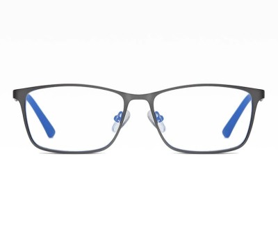 Męskie grafitowe okulary do komputera BLUE LIGHT zerówki 2554D