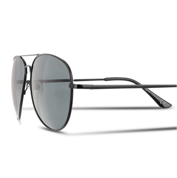Czarne Okulary Pilotki Przeciwsłoneczne Polaryzacyjne Stylion STL-03C1