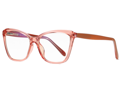 Okulary kocie do komputera damskie z filtrem BLUE Light zerówki 2552E