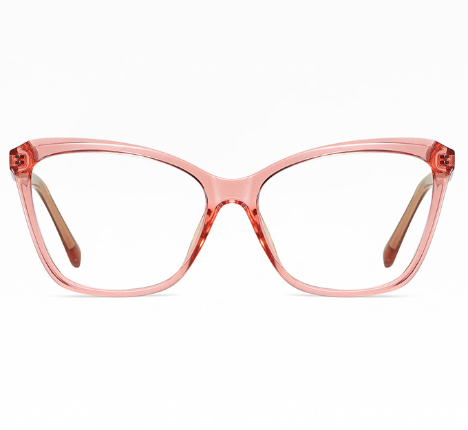 Okulary kocie do komputera damskie z filtrem BLUE Light zerówki 2552E