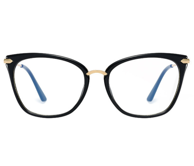 Okulary kocie do komputera damskie z filtrem BLUE Light zerówki 2574