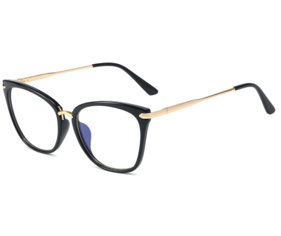 Okulary kocie do komputera damskie z filtrem BLUE Light zerówki 2574