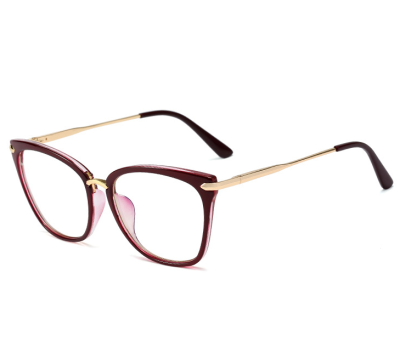 Okulary kocie do komputera damskie z filtrem BLUE Light zerówki 2574-2