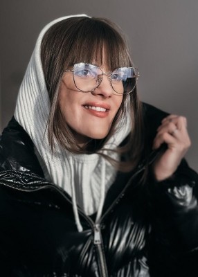 Okulary kocie do komputera damskie z filtrem BLUE Light zerówki 2576-3 panterka/złoty