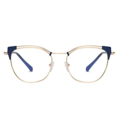 Okulary kocie do komputera damskie z filtrem BLUE Light zerówki 2565-1