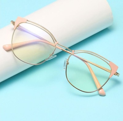 Okulary kocie do komputera damskie z filtrem BLUE Light zerówki 2565-3