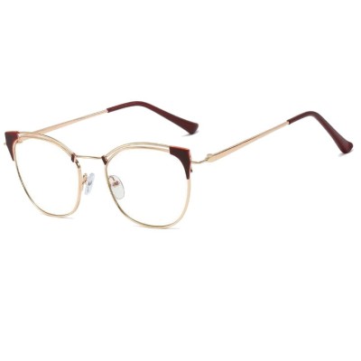 Okulary kocie do komputera damskie z filtrem BLUE Light zerówki 2565-4