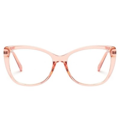 Okulary kocie do komputera damskie z filtrem BLUE Light zerówki 2564-3