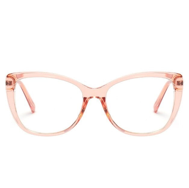 Okulary kocie do komputera damskie z filtrem BLUE Light zerówki 2564-3