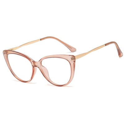 Okulary kocie do komputera damskie z filtrem BLUE Light zerówki 2581-3