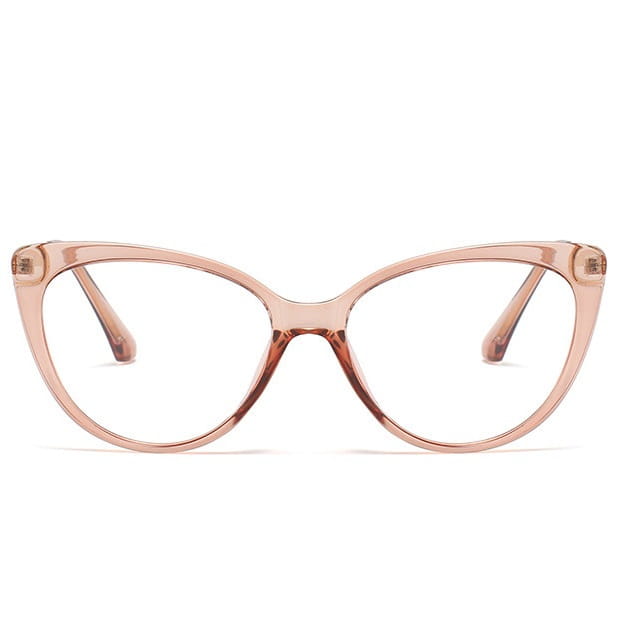 Okulary kocie do komputera damskie z filtrem BLUE Light zerówki 2581-3